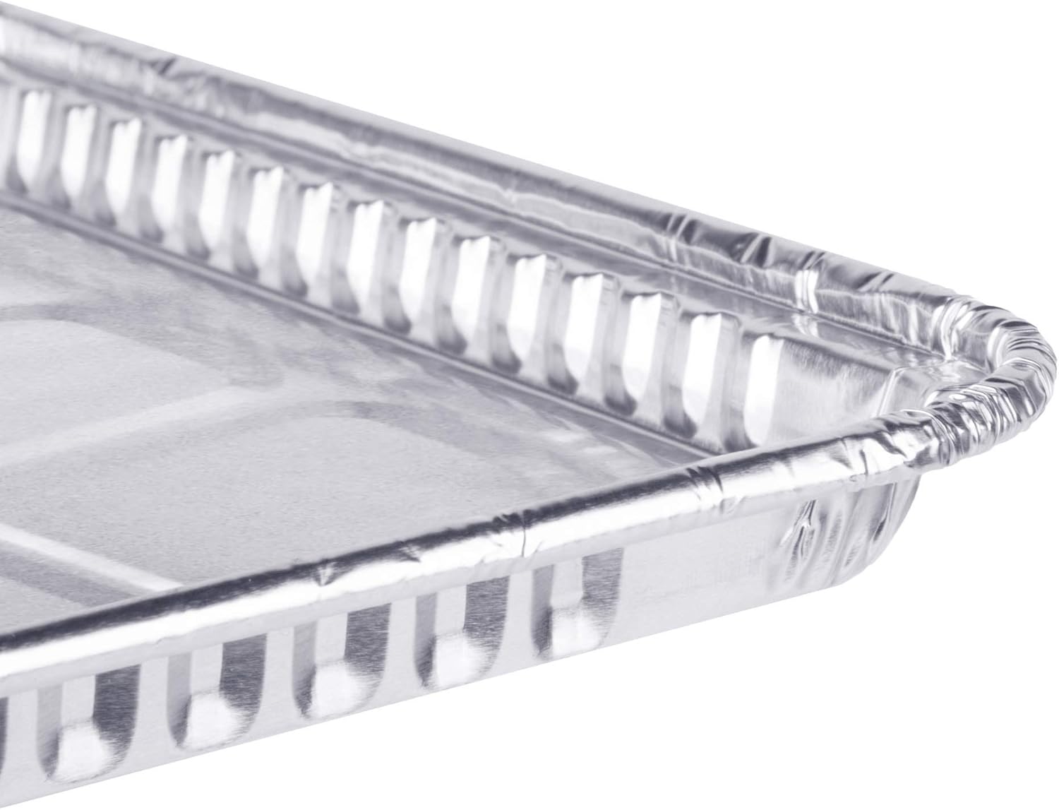 Skiennix Disposable Aluminum Foil Baking Sheets - 1/4 Size Cookie Trays | Heavy Duty Nonstick | 12.8” x 8.9” (25 Pack)