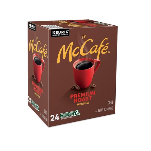 McCafe Premium Roast K-Cup Pods - Rich Flavor Coffee | 24 Count Box