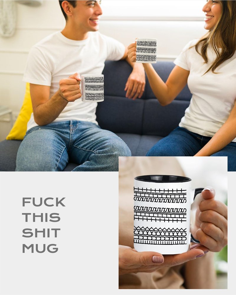 Joybloks 15OZ Funny Hidden Message Coffee Mug, Novelty F This S Ceramic Office Gifts for Coworker & Best Friend & Brother, Unique Cup Gag Gifts for Birthday & Christmas