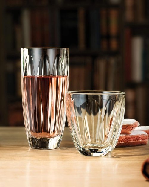 La Rochere Boudoir French Tumbler Set of 6 – Sturdy Drinking Glasses – Fire Polished Cocktail Glasses – Dishwasher Safe Glass Tumbler – La Rochere Glassware Sets (8.5 Oz)