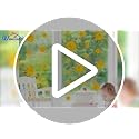 Colorful Crayon Window Clings - 9 Sheets Double-Sided Decor