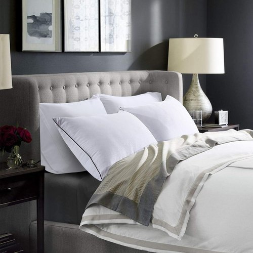 HUXMEYSON Pillows Standard Size Set of 2, Luxury Hotel Bed Pillows Set with Down Alternative Filling for Side and Back Sleepers