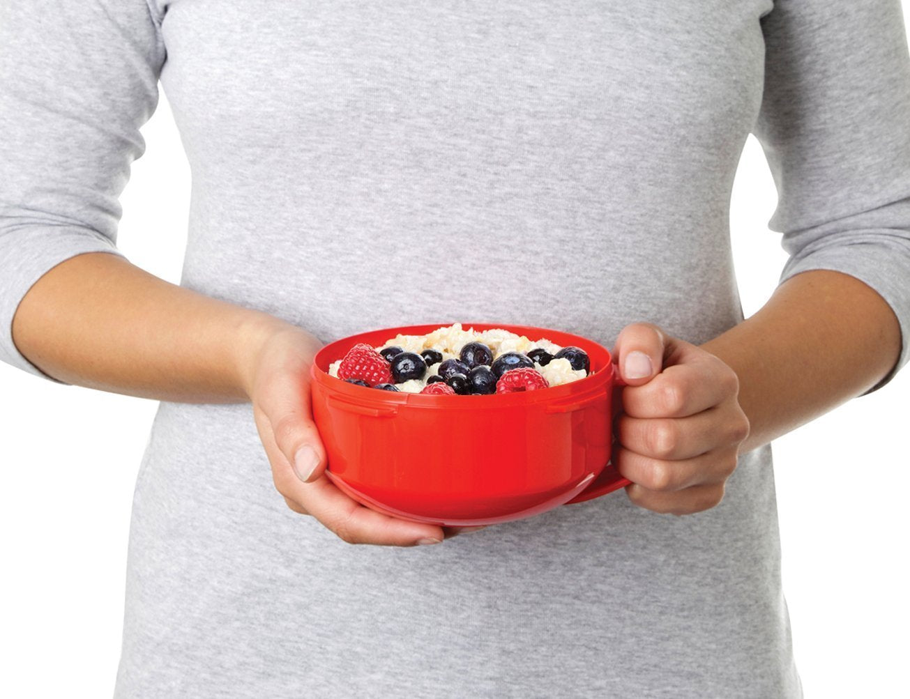 Sistema Red/Clear Microwave Porridge Bowl 850 ml