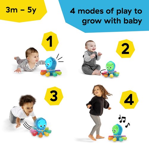 Baby Einstein 4-in-1 Ocean Explorers Crawl & Chase Activity Toy | Music, Lights, Ages 3 Months to 5 Years