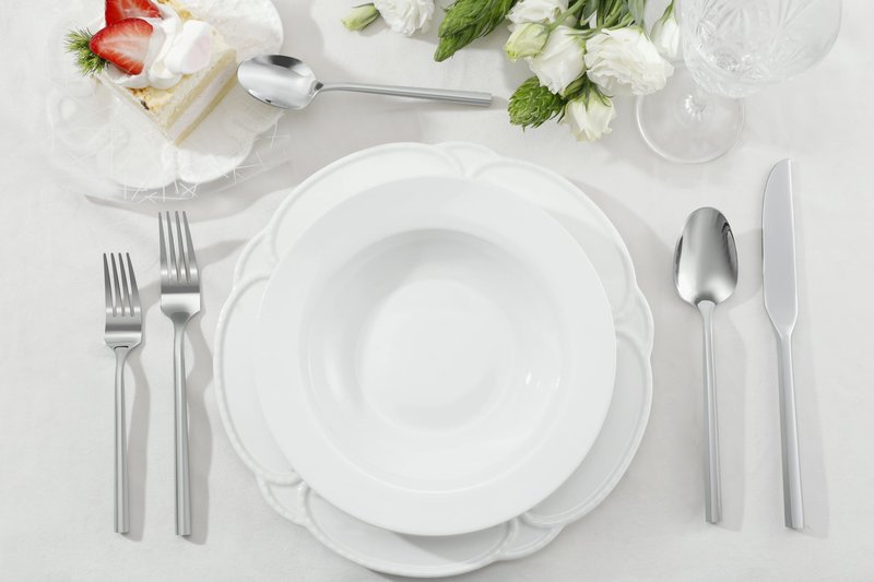 DEACORY Silverware Set Flatware Set Cutlery Set Stainless Steel Hexagon Handle Silver Mirror Finished 20 Pieces Service for 4
