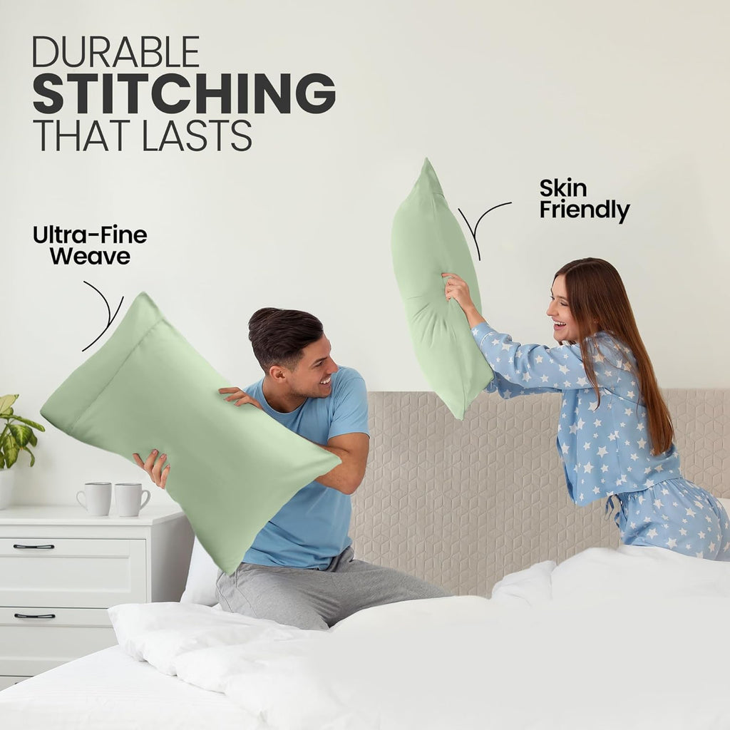 Utopia Bedding Pillow Cases | Soft Brushed Microfiber 2-Pack - Oeko-TEX Certified, 20x26 Inches (Sage)