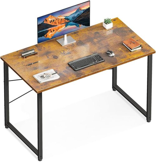 Casaottima 40-Inch Small Computer Desk - Modern Writing Table for Home Office | Vintage Design with Headphone Hooks