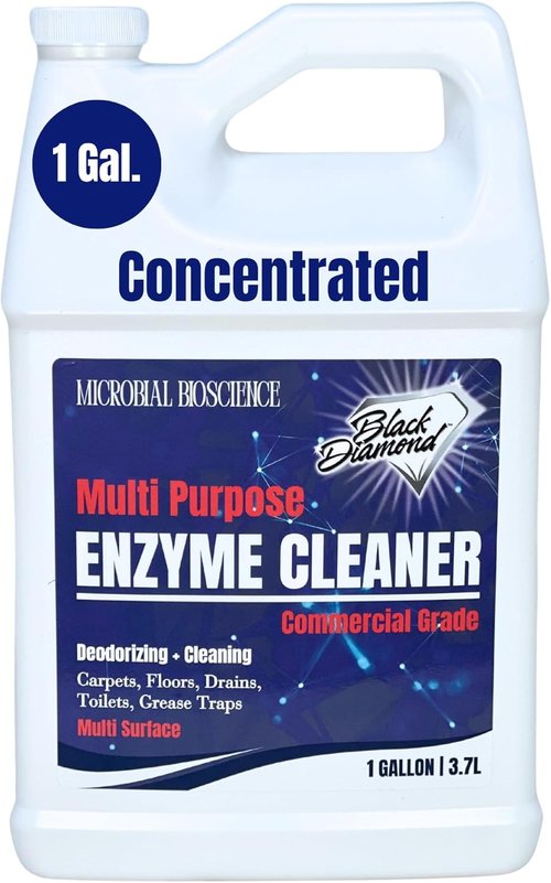Enzyme Cleaner by Commercial - Multi-Purpose Odor Eliminator for Pet & Human Stains | 1 Gallon