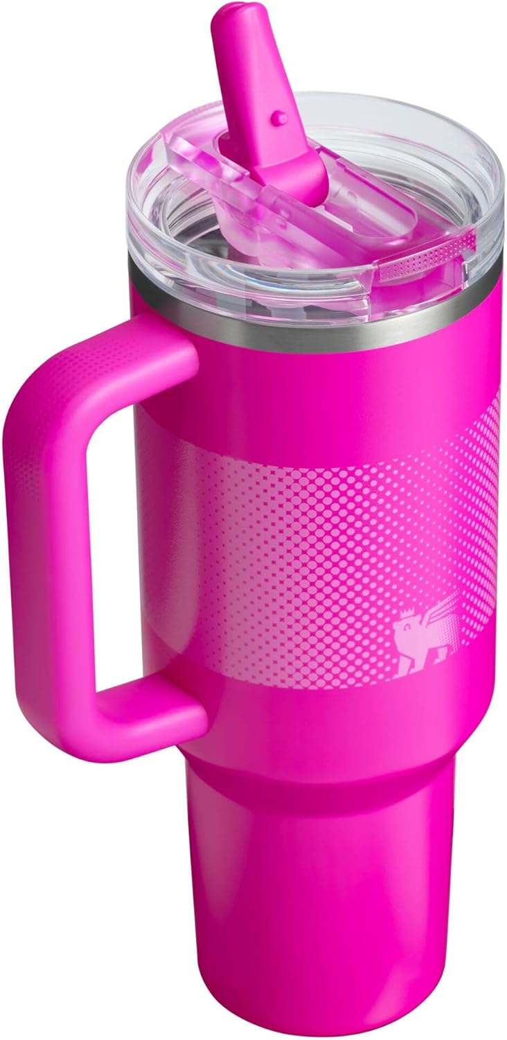 STANLEY Quencher ProTour 40 oz Tumbler - Leakproof Lid, Built-In Straw & Handle | BPA-Free Vivid Violet Fade
