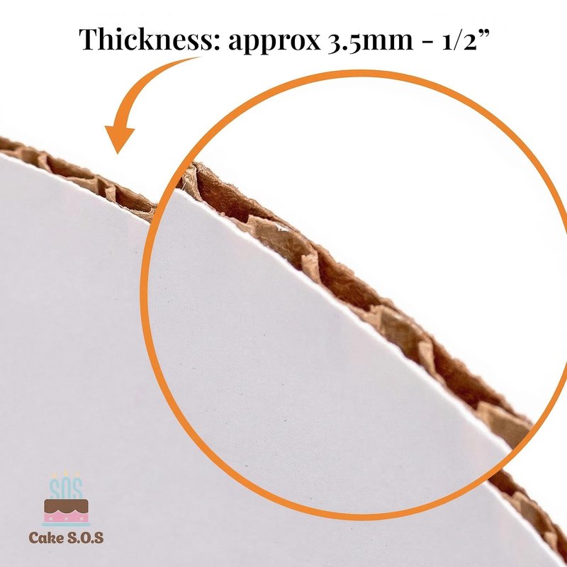 9 inch White Round Coated Cakeboard,Waxed Greaseproof, Disposable Cake Circle Base Boards Cardboard, pack of 25
