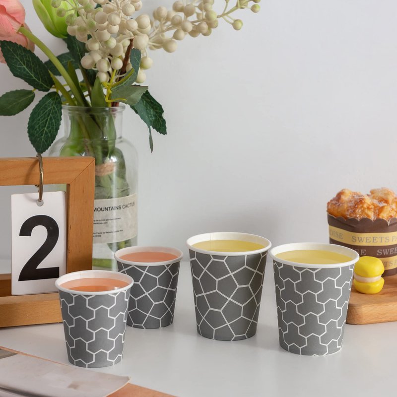 Huifany 300 Pack 5 oz Paper Cups, Disposable Bathroom Cups Small Mouthwash Cups, Hot/Cold Beverage Drinking Mini Cup for Party, Picnics, Water, Snack