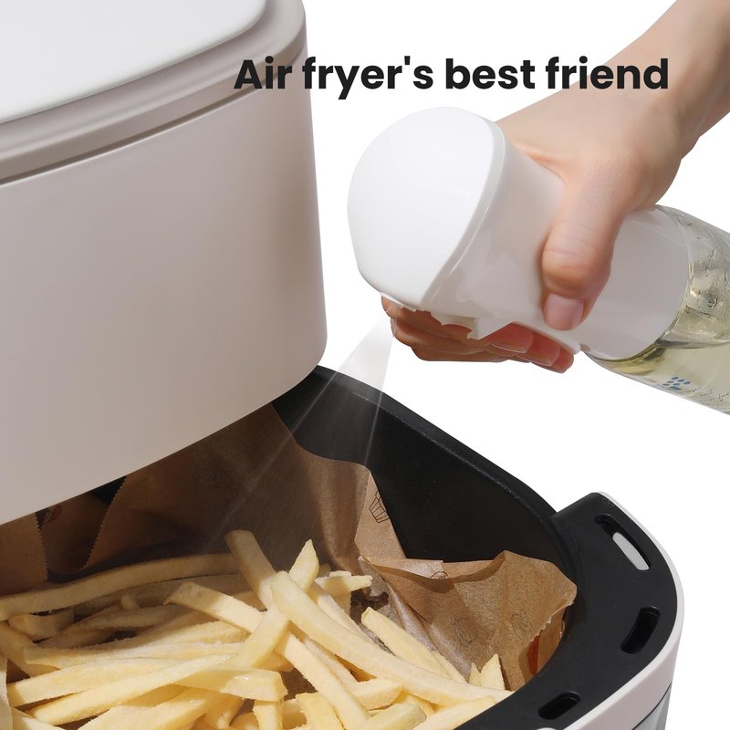 Mistifi oil spray 200ml PET food grade bottle Fine Mist Spray Bottle for Air Fryer, Olive Oil, Healthy Nonstick Frying, Commercial & Home Kitchen Use (200ml PET bottle 998)