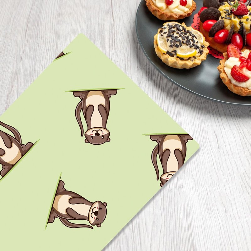 GZBJMYGS Otter Tablecloths Cute Animal Brown Otters Table Cover for Kids Birthday Party Otter Theme Table Cloth Outdoor Indoor Decoration Supplies 53" x 108"