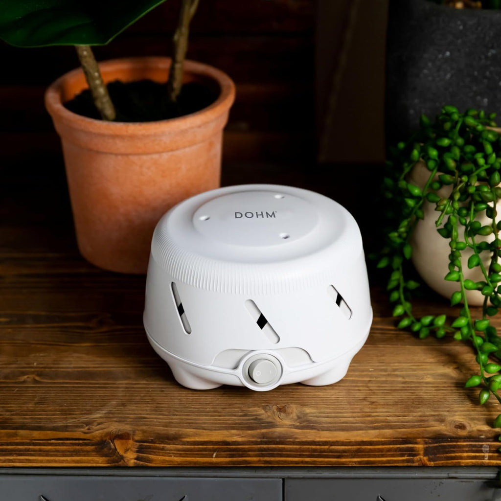 Yogasleep Dohm UNO White Noise Sound Machine - Real Fan Technology for Non-Looping Sleep Aid | White
