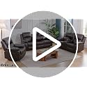 3-Piece Leather Recliner Sofa Set with Storage and Cup Holders