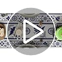 Artoid Mode 13 x 72 inch Floral Bird Table Runner Blue Patchwork Tiles