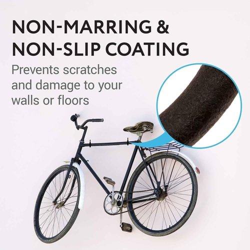 IMPRESA Bike Hooks for Garage Ceiling | Heavy-Duty 100 Lbs Capacity - Galvanized Steel, 7 x 4 in