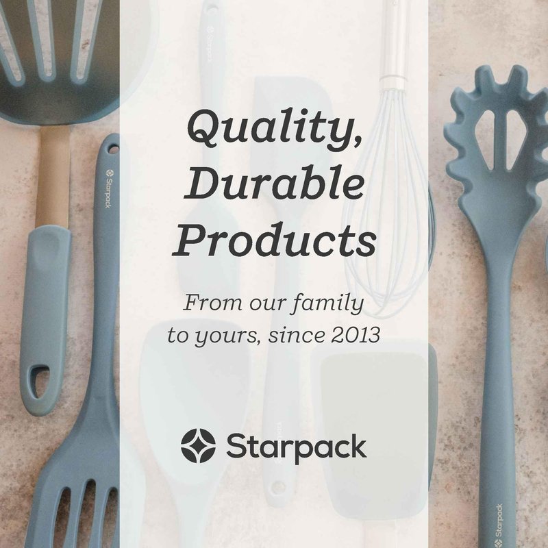 Starpack 'Head Turner' Premium Silicone Turner Spatula, Slotted Spatula - Up-to 600°F High Heat Resistant Silicone Slotted Spatulas for Cooking, LFGB Grade Non Stick Rubber Turner Spatula - 10"