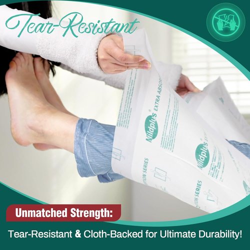 MILDPLUS Heavy Duty Underpads - Ultra Absorbent 30" x 36" Disposable Bed Pads | 25 Count, Tear-Resistant