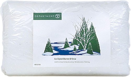 Department 56 Ice Crystal Blanket of Snow Accessory - White Village Decor (Packaging May Vary)