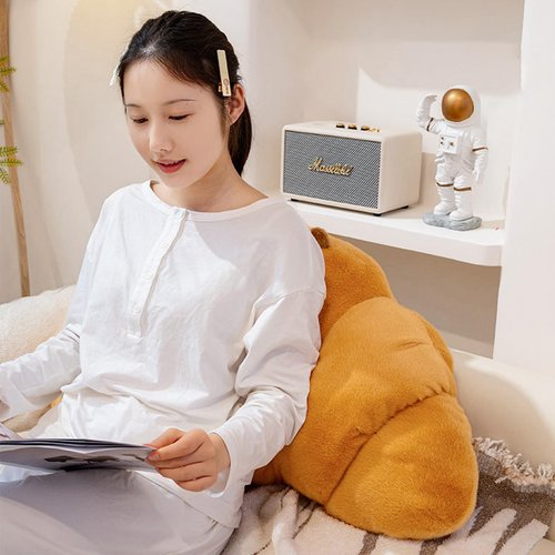 PEACH CAT Croissant Capybara Plush Pillow Cute Toast Bread Stuffed Animals Soft Food Plushies Toy Gifts for Kids 27.5"