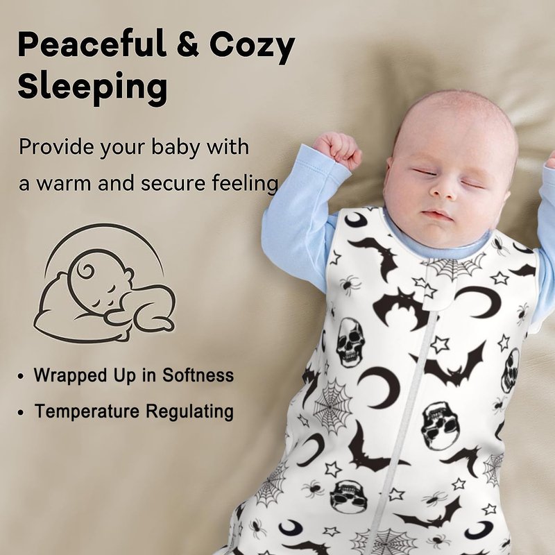 Baby Wearable Blanket Unisex Baby Stuff, Goth, 0-6M