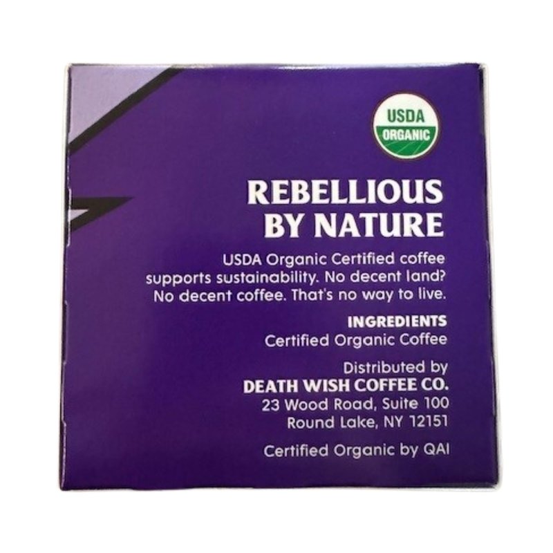 Death Wish Coffee, Espresso Roast Single Serve Coffee Pods - Fair Trade and Organic (10 Count)