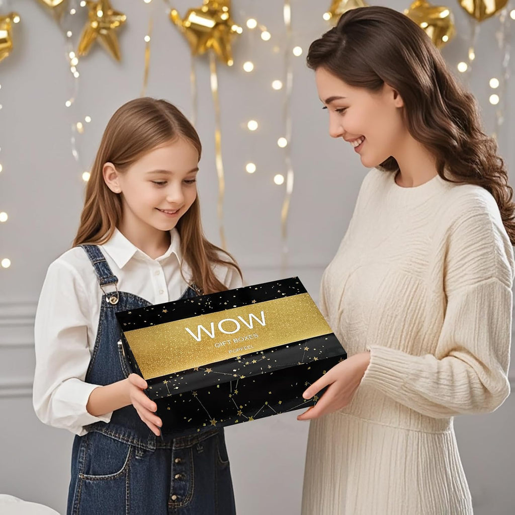 Skiennix Makeup Advent Calendar 2025 - 24-Day Countdown Gift Box for Teens & Women | Black Gold