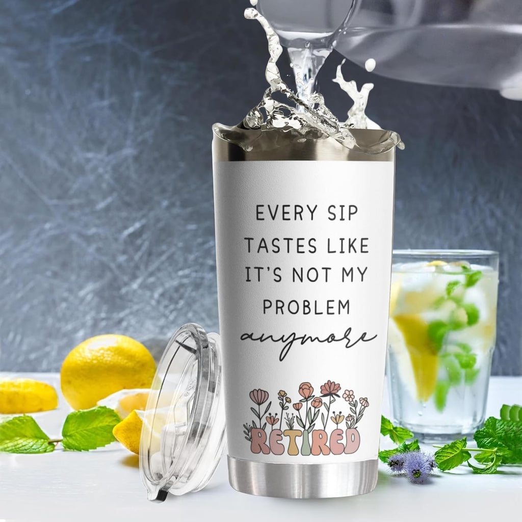 Skiennix 20 Oz Tumbler - Perfect Retirement Gift for Coworkers & Friends | Goodbye Farewell Design