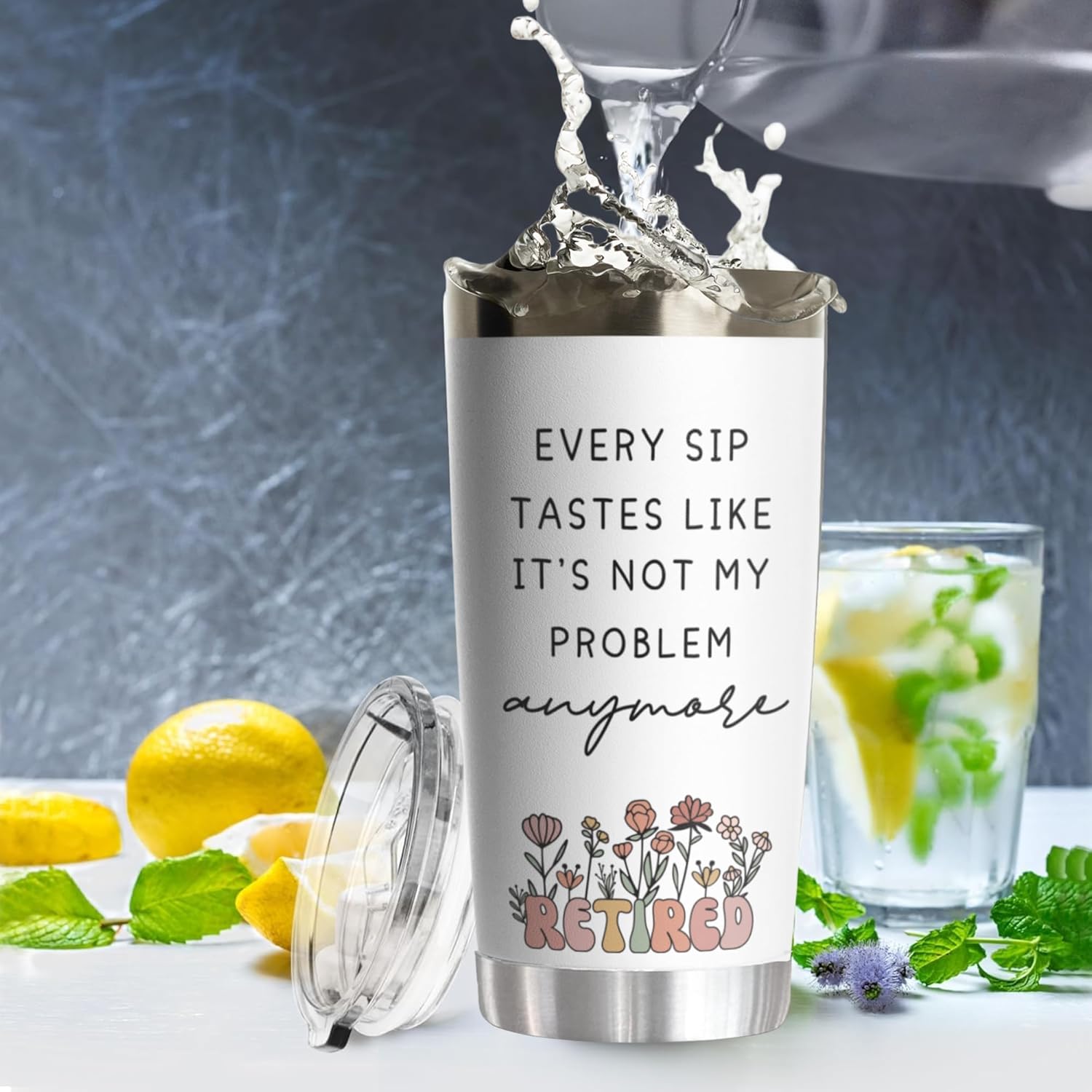 Skiennix 20 Oz Tumbler - Perfect Retirement Gift for Coworkers & Friends | Goodbye Farewell Design