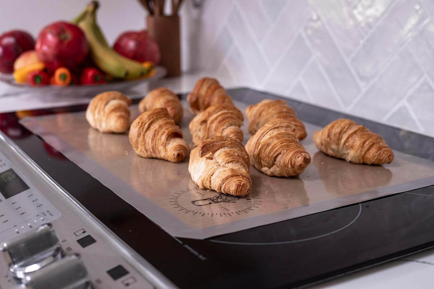 Skiennix Silicone Baking Mats - Non-Stick, Food Safe Oven Liners | 3 Pack, 13.5 x 19.5 Inches for Easy Clean Baking