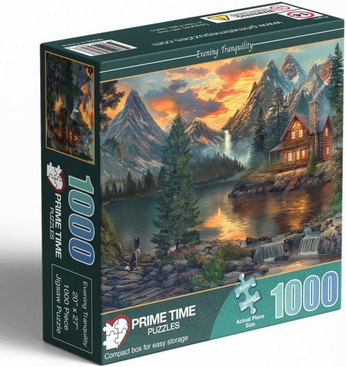 Mountain Cabin Jigsaw Puzzle by Ravensburger | 1000 Pieces - Perfect for Game Nights - 20x27 Inches