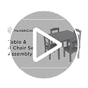 Toddler Table and 4-Chair Set - Sturdy Wood Activity Furniture for Kids
