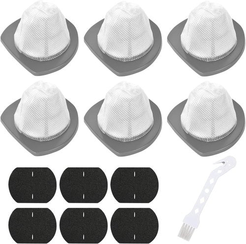 Bissell 2033 Replacement Filter - 6 Pack Mesh & Foam Filters for Featherweight Vacuum Cleaner