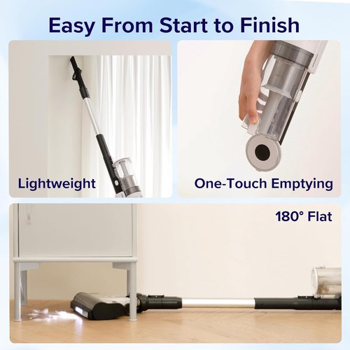 LEVOIT Cordless Vacuum Cleaner - Powerful Suction, Tangle-Resistant Design, Lightweight & Versatile | LVAC-200