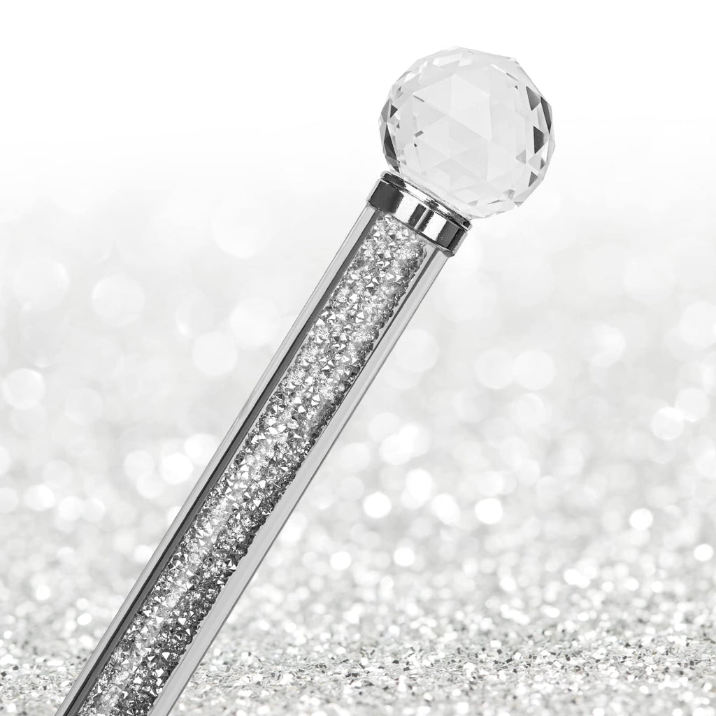 Qiuhome Crystal Paper Towel Holder Countertop Bling Silver Paper Towel Holder Stand