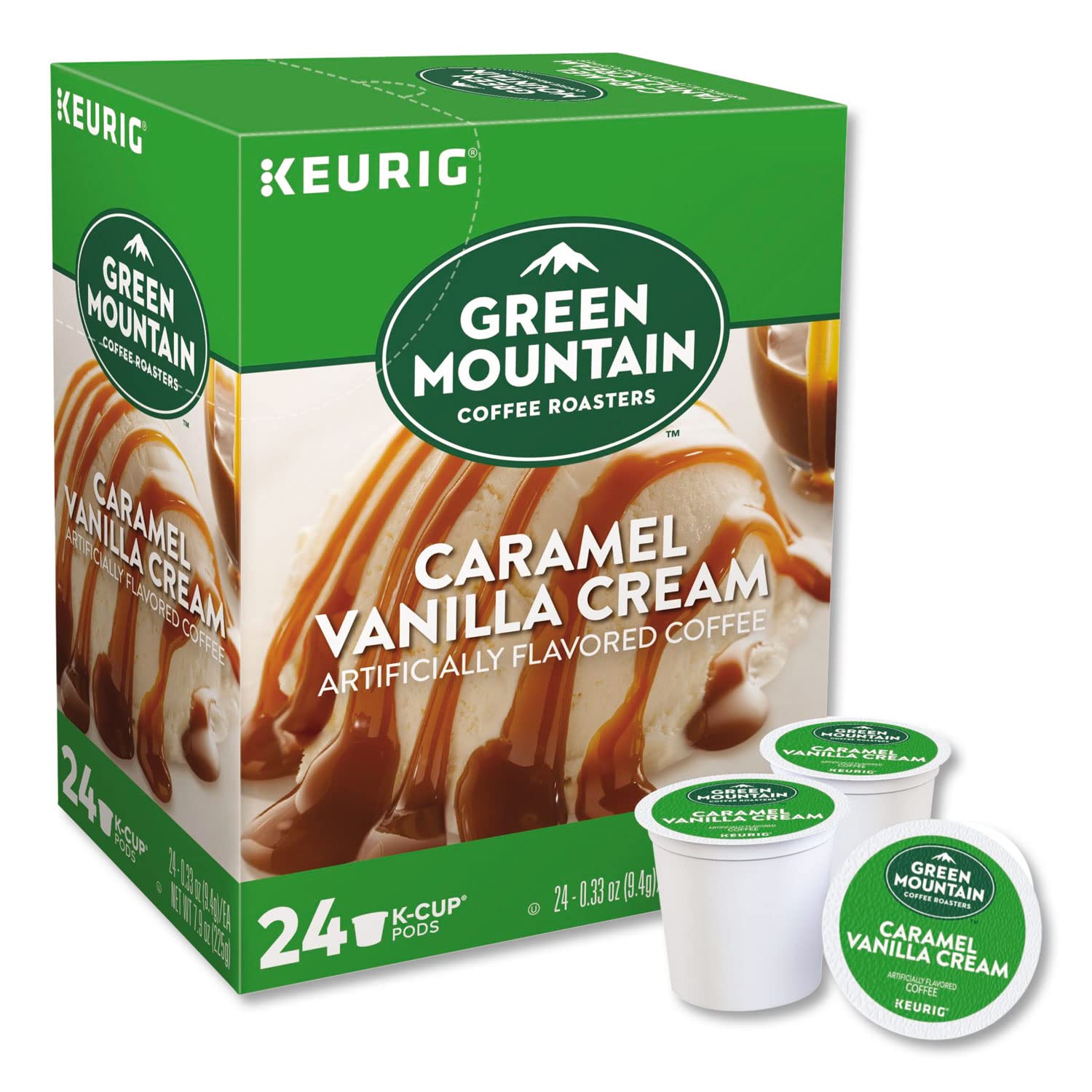 Green Mountain Coffee Roasters 6700CT Caramel Vanilla Cream Coffee K-Cups, 96/carton