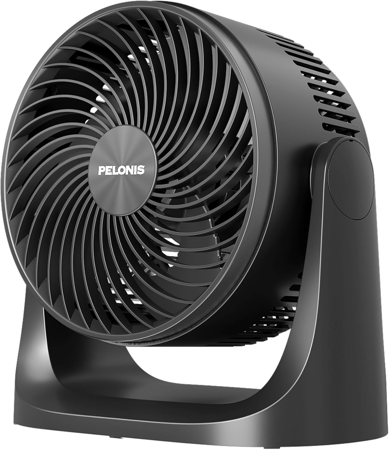 Pelonis 3-Speed Table Fan - 7-Inch Blade with 100° Adjustable Head Tilt | Compact Air Circulator for Bedroom, Dorm, and Office - Black