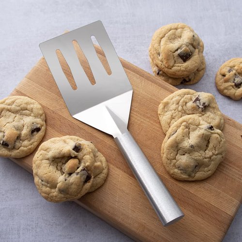 Rada Cutlery Turnover (R128), 3.75" x 3.25" Stainless Steel Face, Made in USA, Silver Handle