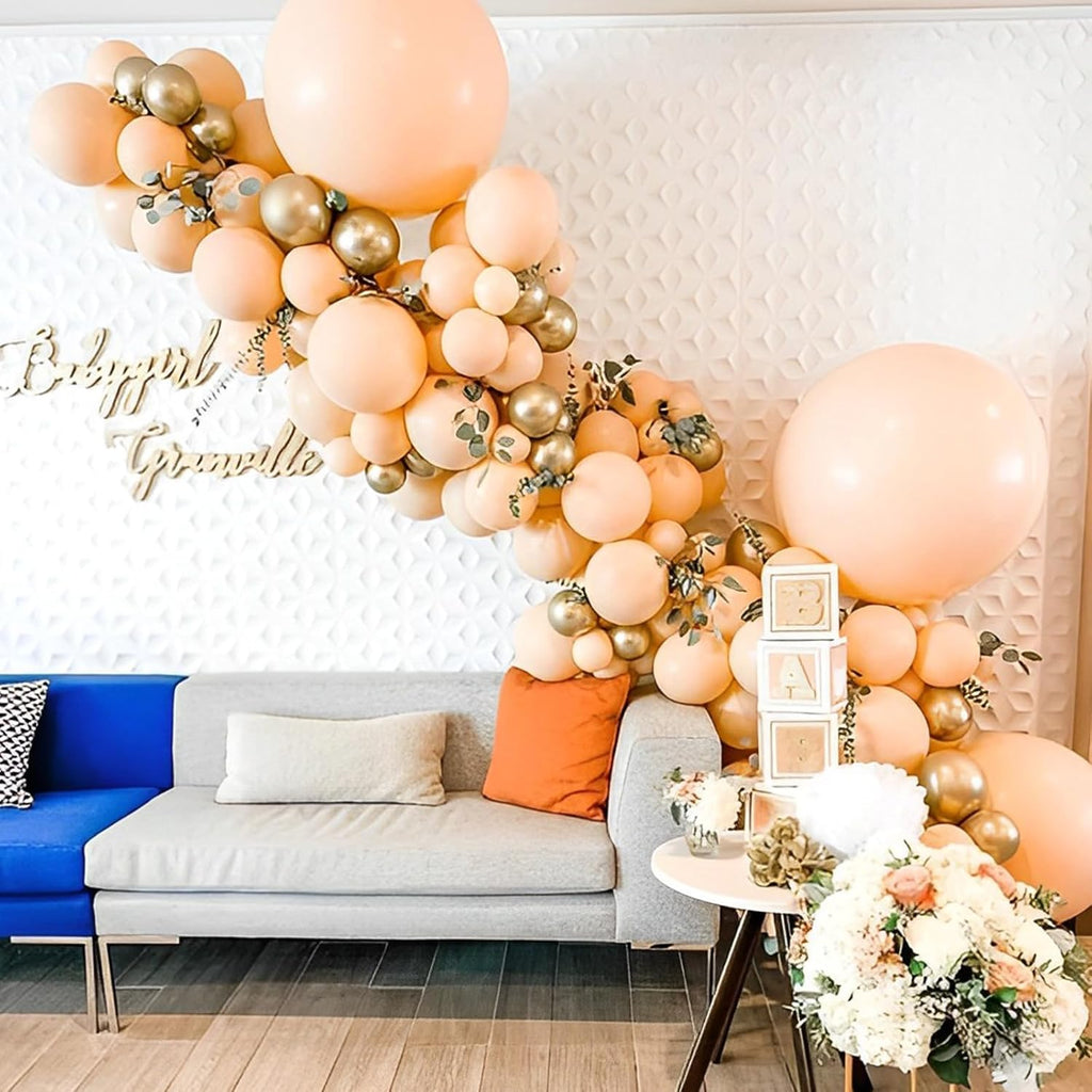 Voircoloria Blush Balloons - 66 Pack 12-Inch Nude Latex Balloons for Weddings, Birthdays & Showers