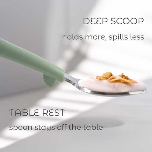 ASOMIC Toddler Utensils - 6-Piece Kids Silverware Set with Silicone Handles | Premium 316 Stainless Steel, Dishwasher Safe