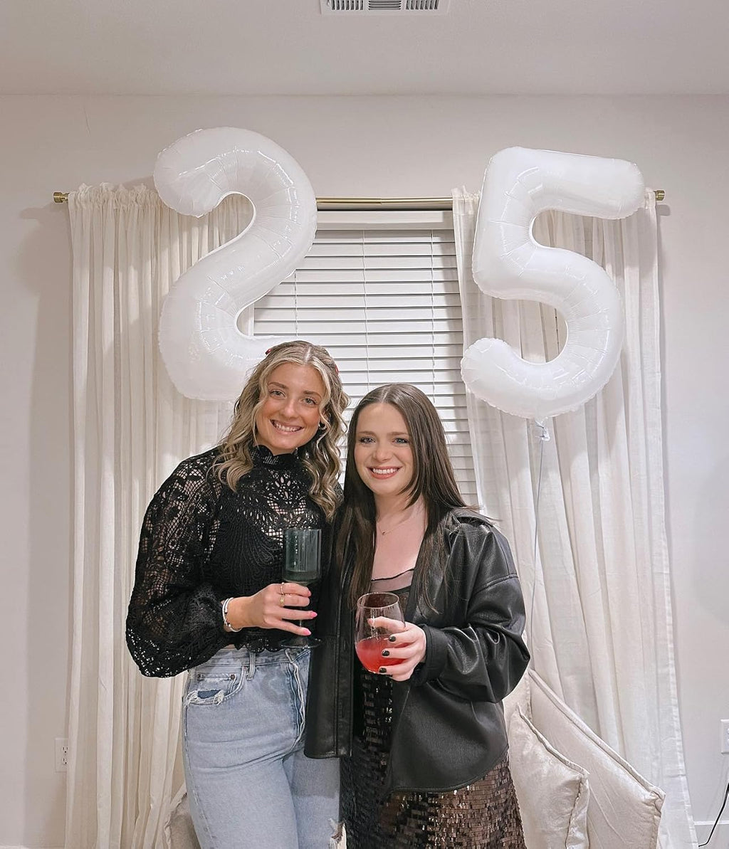 Translucent Number 7 Balloon by [Brand Name] - 40 Inch White Birthday Decoration for Kids & Adults