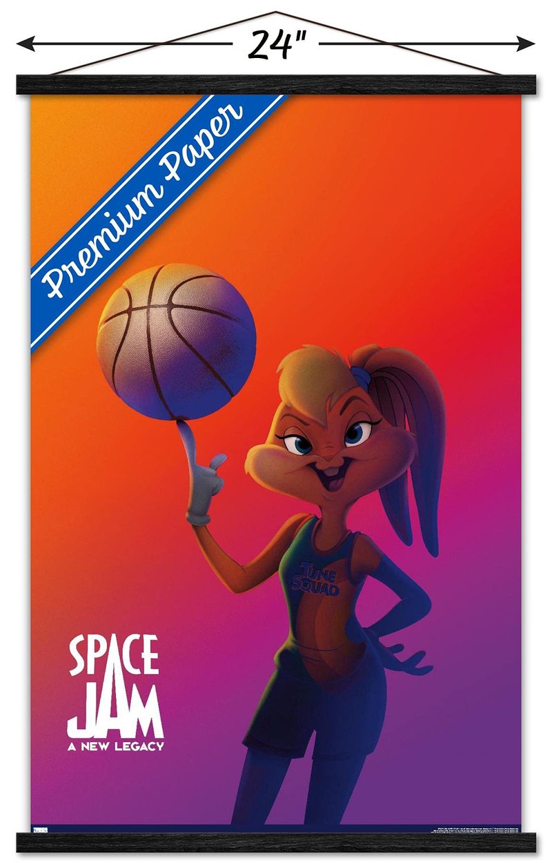 Trends International Space Jam: A New Legacy - Lola Bunny One Sheet Wall Poster with Magnetic Frame