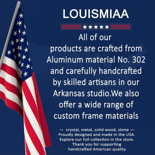 LouisMIAA Custom Metal Photo Prints - Personalized Collage Frame Gift for Family & Friends | Unique Keepsake