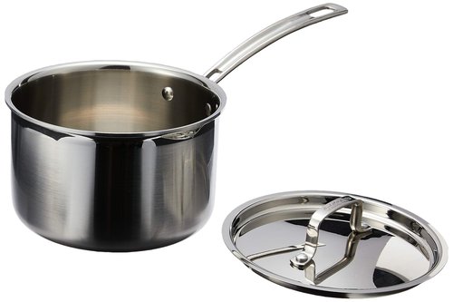 Cuisinart MCP193-18N Multiclad Pro Triple Ply Stainless 3-Quart Skillet, Saucepan w/Cover