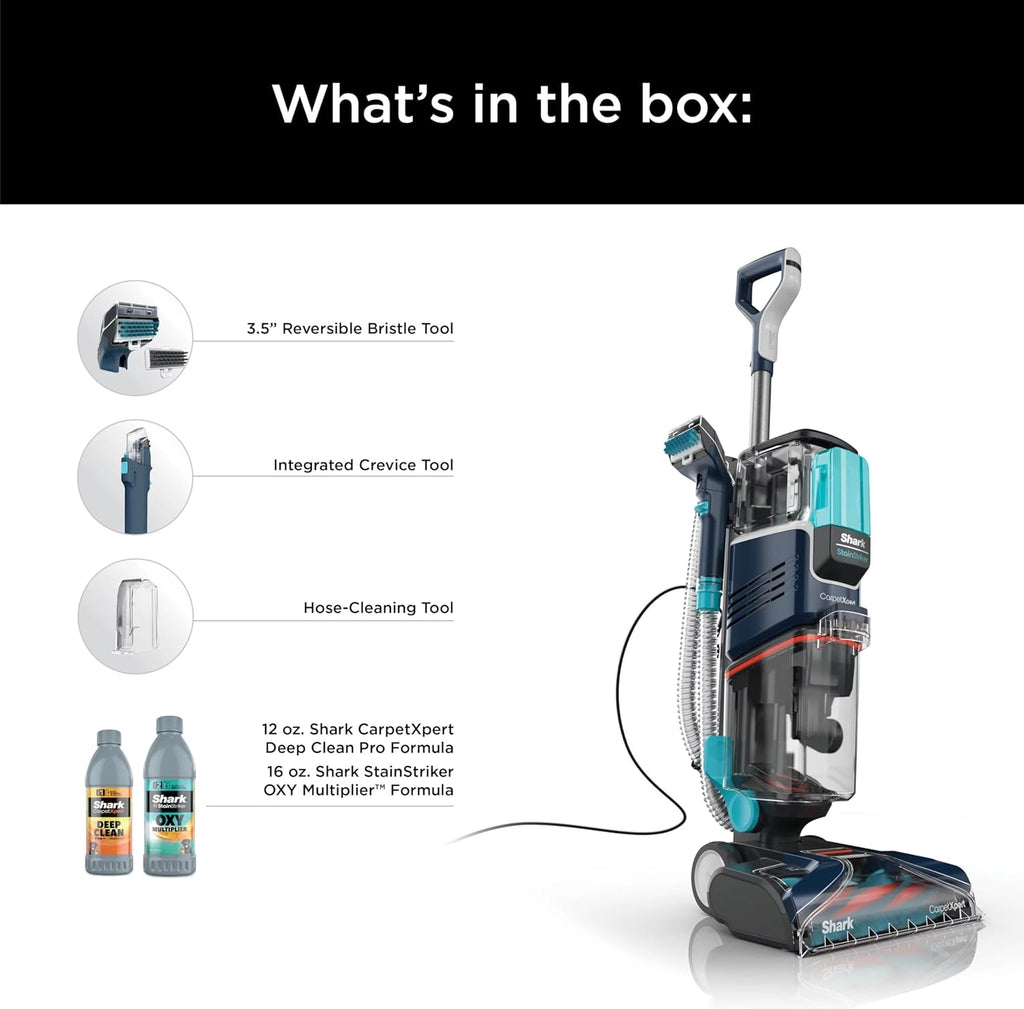 Shark CarpetXpert Upright Carpet & Upholstery Cleaner - Stain Striker Technology | Navy