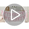 2-Pack Pink Bow Garland Banner - Pre-Strung Satin Ribbon Party Decor