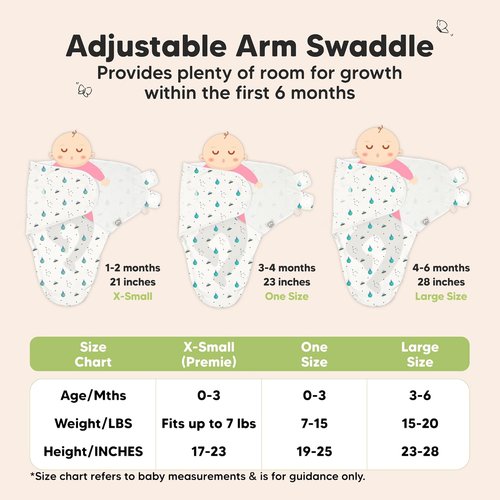 Lunaris Organic Baby Swaddle Sleep Sacks - Soft & Snug for Newborns 0-3 Months | 3-Pack Swaddling Blankets
