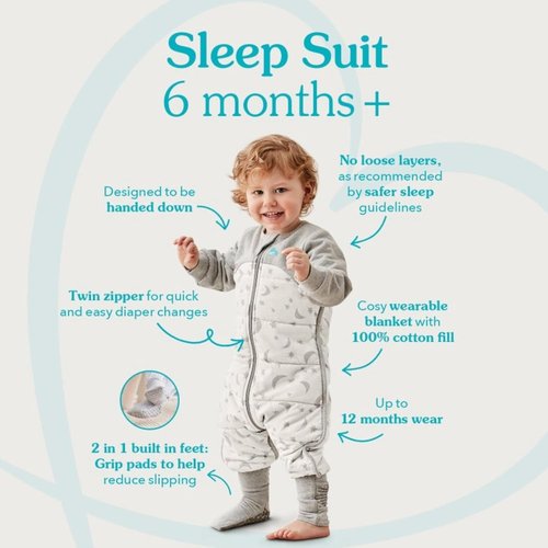 Love To Dream Organic Toddler Wearable Blanket - Super Soft Sleeping Sack with Footies, 4T | Pink, 1.0TOG