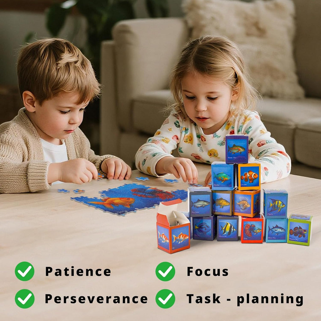 Rokt&Razo Mini Daily Puzzles - 24 Individual Bird Designs | 1000 Pieces Advent Calendar for All Ages - 27.5 x 19.7 in